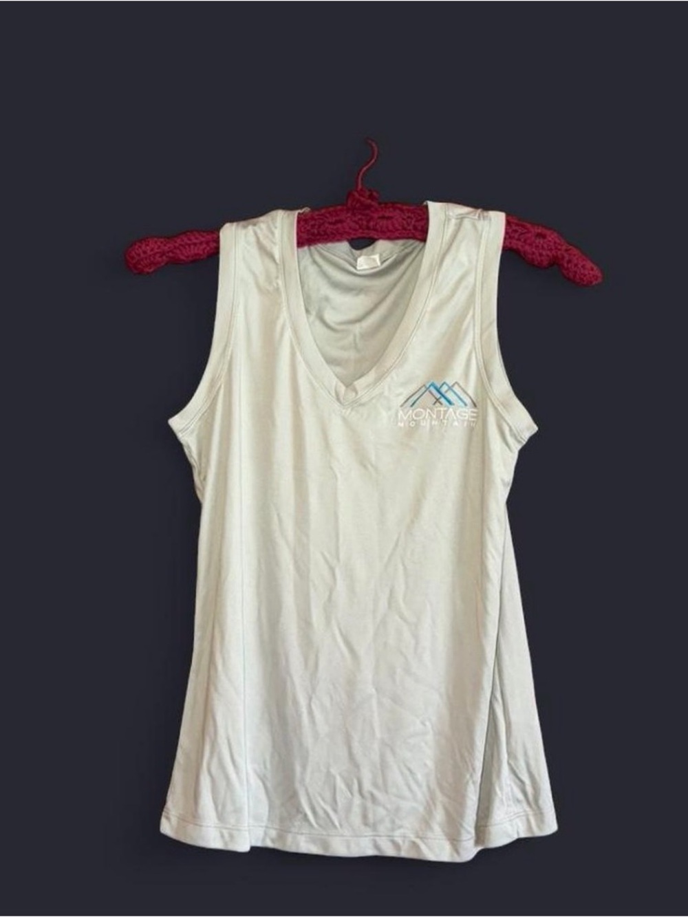 Sport-Tek Light Grey V-Neck Sleeveless Tank Top with Subtle Logo